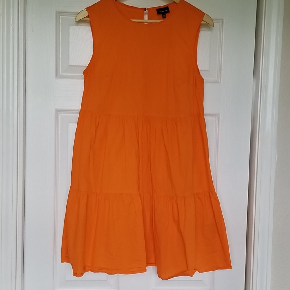 Orange Flowy Dress